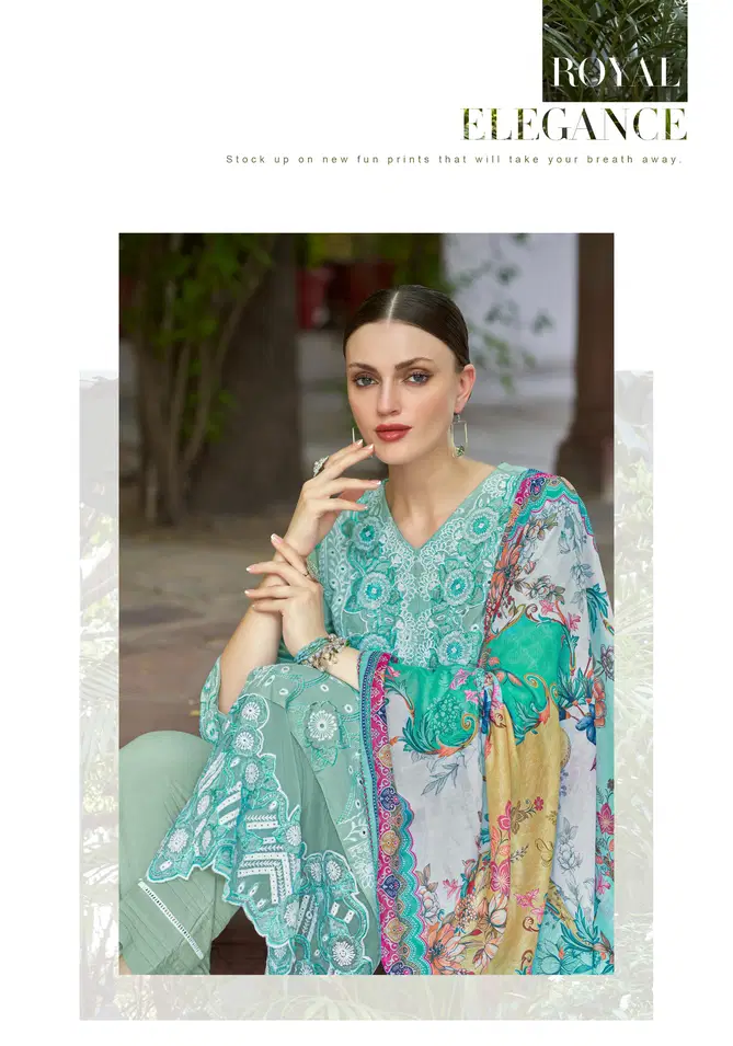 Tabeer 2 By Alok Suit Pakistani Print Embroidery Dress Material Wholesale Online
